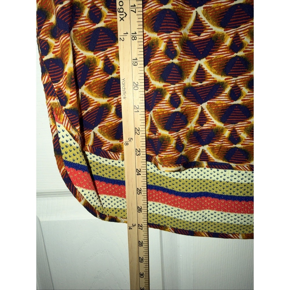 Aldomartins Colorful Geometric Texture Women Sz S festival Boho Blouse Colorful - Picture 6 of 6